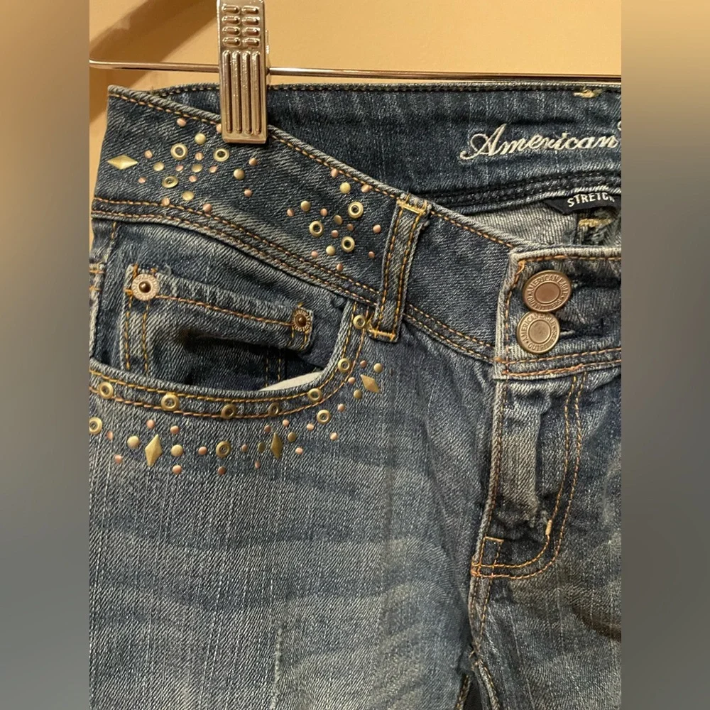 AMERICAN EAGLE - Y2K STUDDED JEANS - Size ) - Picture 10 of 11